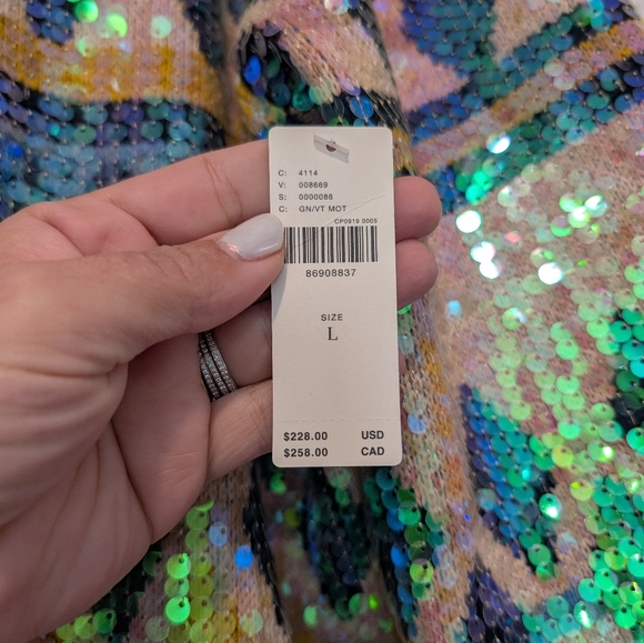 Anthropologie Sequin Cardigan - Picture 3 of 4